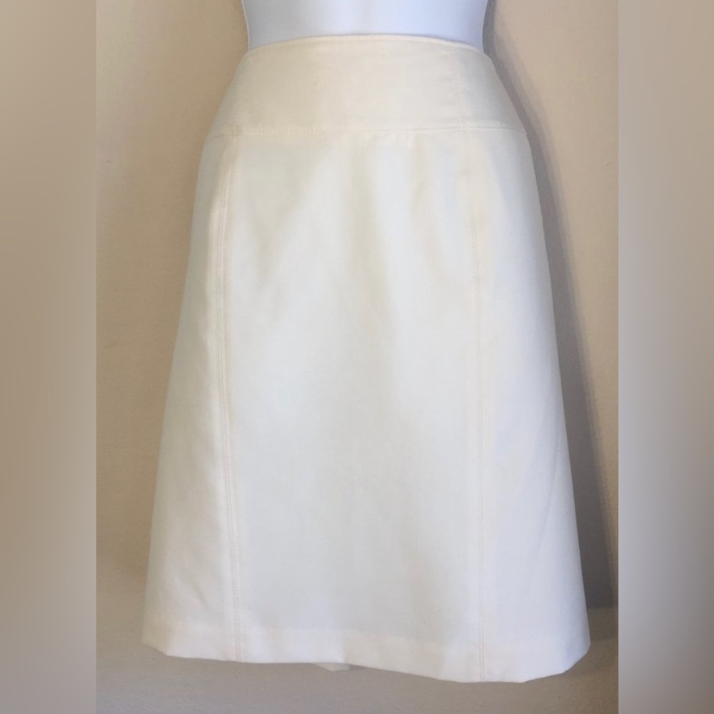 Worthington cream pencil skirt lined 14 yolk